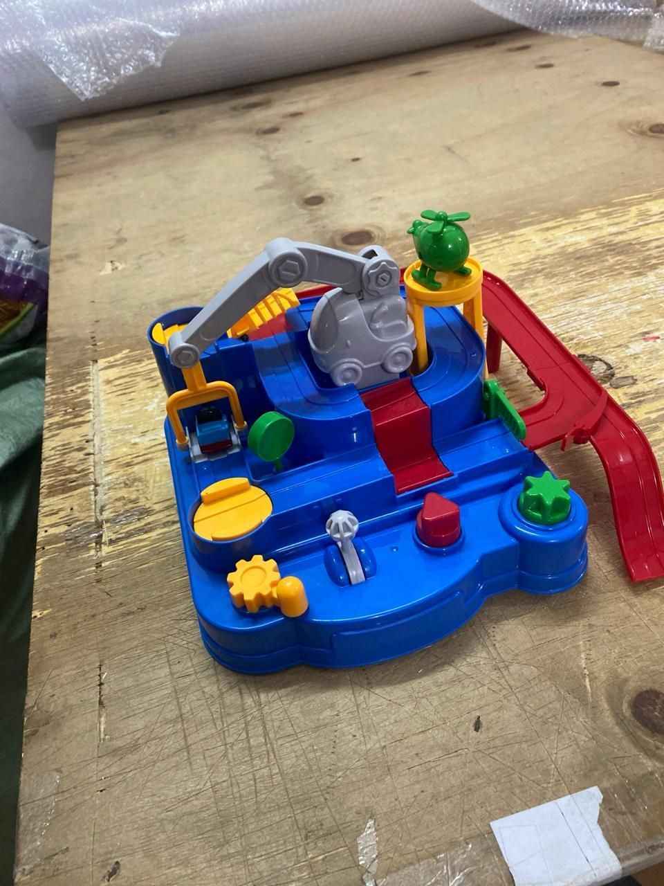 Race Track Educational Parking Crane Toys Airplane Truck Playset